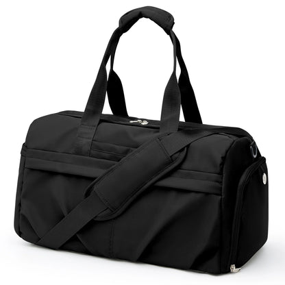 Unisex 18.11" Waterproof Sports Duffel Bag, Black