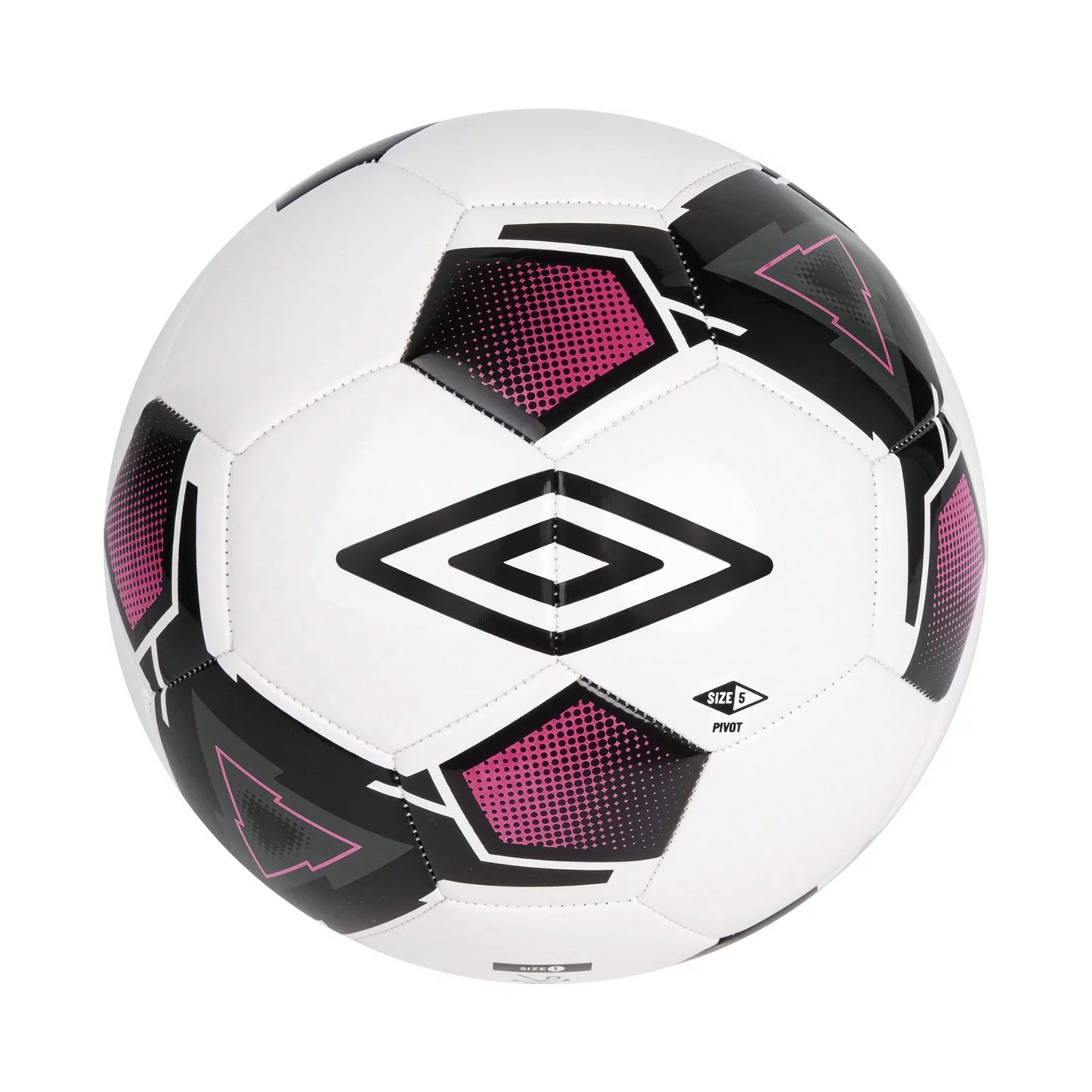 Pivot Size 5 Youth and Beginner Soccer Ball, Pink/White