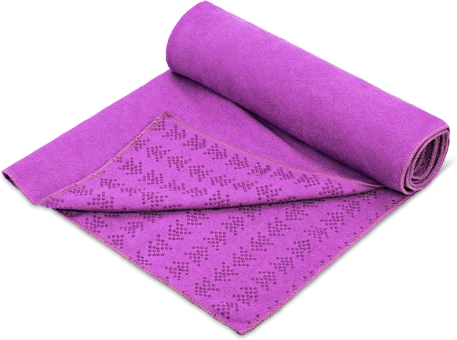 TPE Eco Friendly 1/4" Yoga Mat with Alignment Lines, Carrying Strap and BONUS Yoga Mat Towel, Perfect for Yoga, Pilates and Indoor/Outdoor Fitness